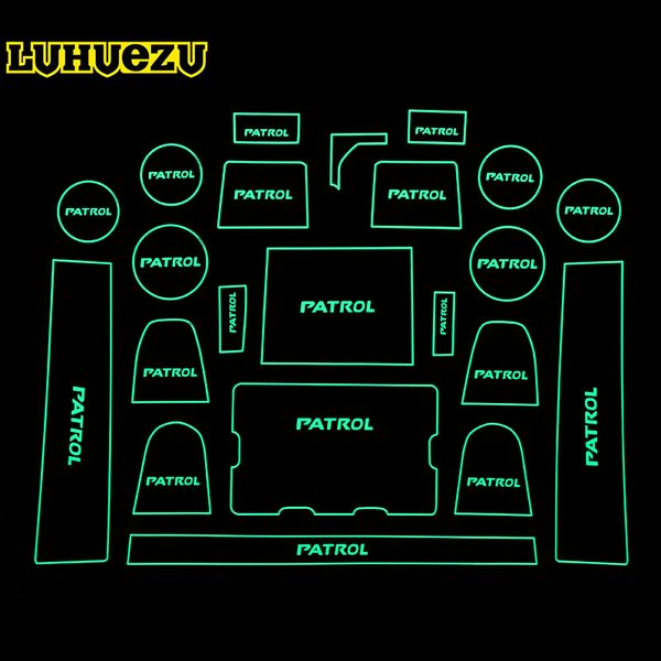 

22pcs rubber non-slip interior door mat for y62 armada 2013 2014 2015 2016 2017 accessories