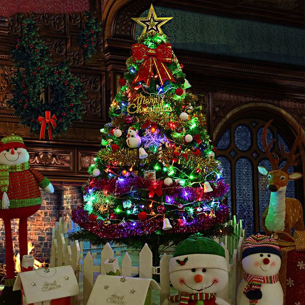 

led lights luxury encryption 150 cm package christmas tree decoration supplies celebrate supplies artificial tree home decor