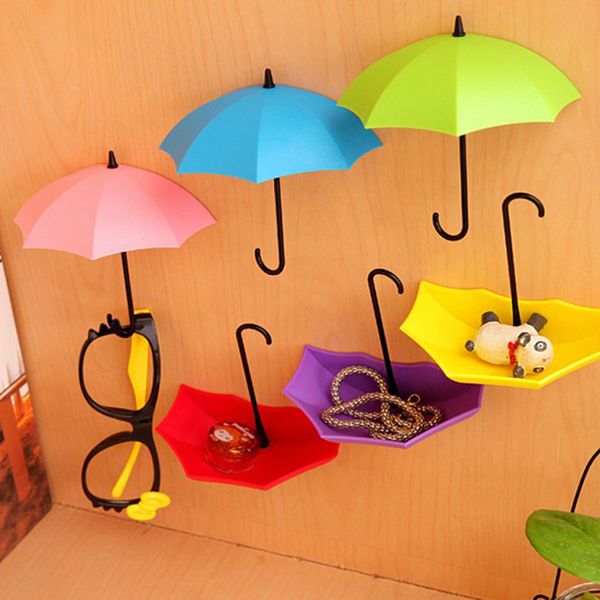 

3pc/lot umbrella hook little things holder home organizer paraguas gancho pequenas cosas titular