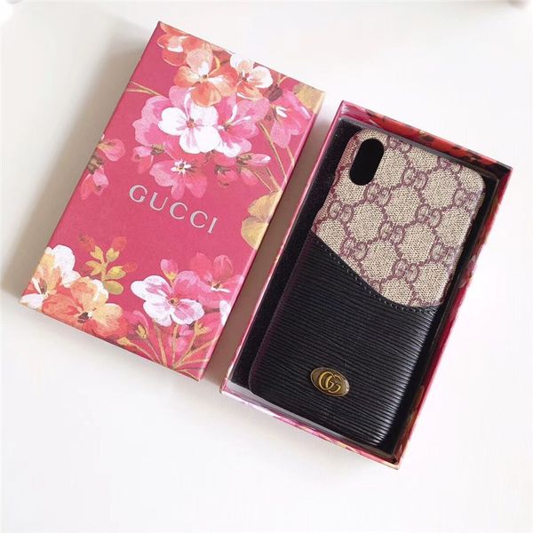 

Для Iphone 11 Pro Max Case Мода Pattern Ультратонкий кожаный чехол для карты Кошелек Для Samsung Gal