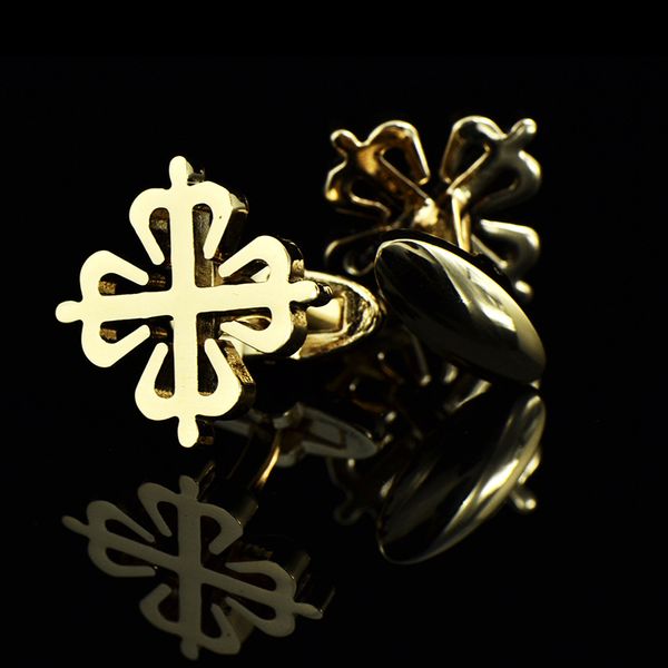 

metal cufflinks high-quality men's daily suit trendy wedding groomsman groom plum blossom business french shirt cuff links gifts, Silver;golden