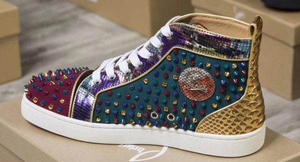 

Chri tian red bottom louboutin cl neaker red bottom hoe low cut hoe for men and women hoe party wedding cry tal leather neaker q1