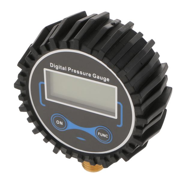 

digital tire inflator with pressure gauge, 200 psi air chuck and compressor accessories with led backlit screen black