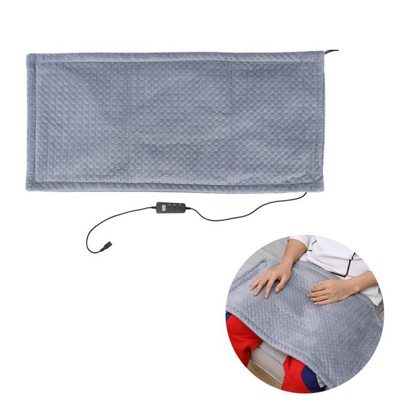 

multifunction electric blanket flannel shawl kneepad warm-up pad for home office with eu us plug grey, Black;gray