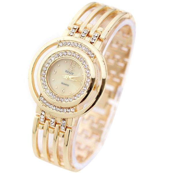

2018 women watches luxury stainless steel fashion strap bracelet watch round dial table women's dropshipping relogio, Slivery;brown