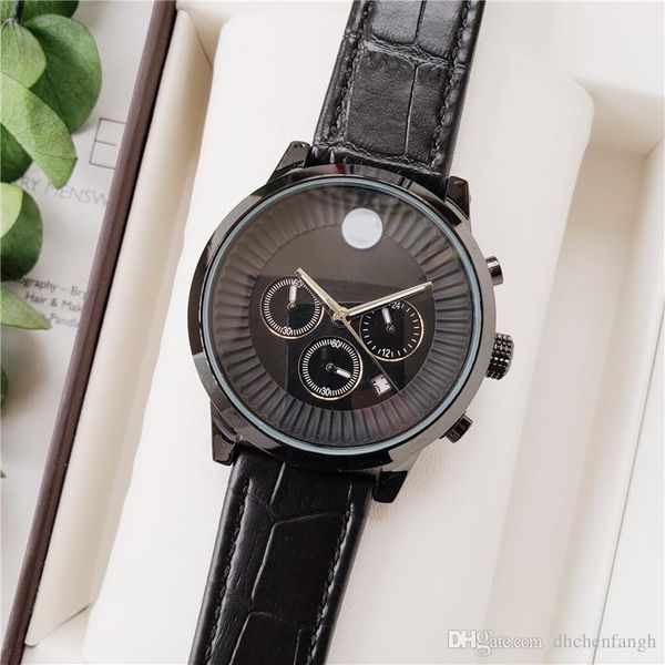 

Новые Модные часы mont blan relogio masculino мужские часы роскошные мужские часы All Pointers Work Lea