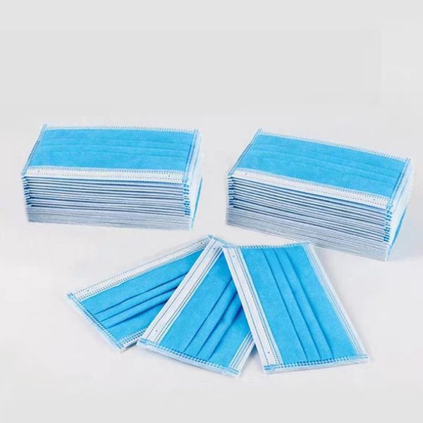 

100 pcs 4 layer disposable face masks cover anti dust haze smog protection