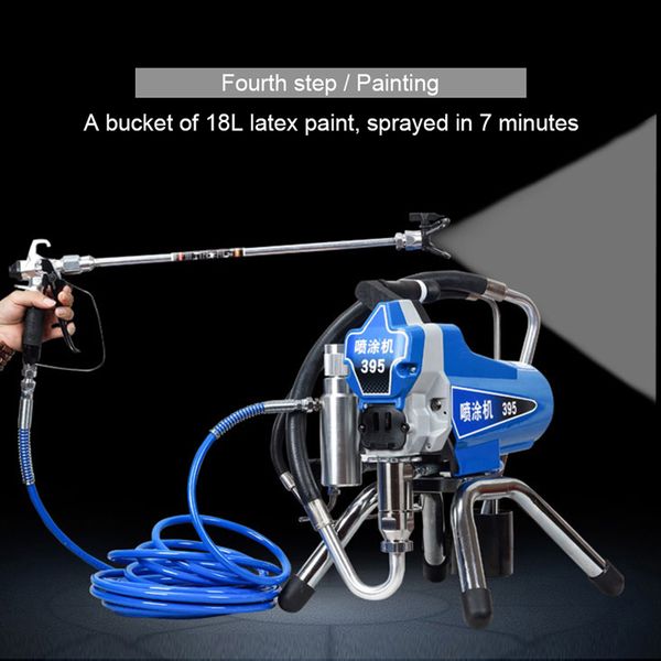 

2200w electric plunger high pressure airless spraying machine spray latex paint spray coating machine paint spraying