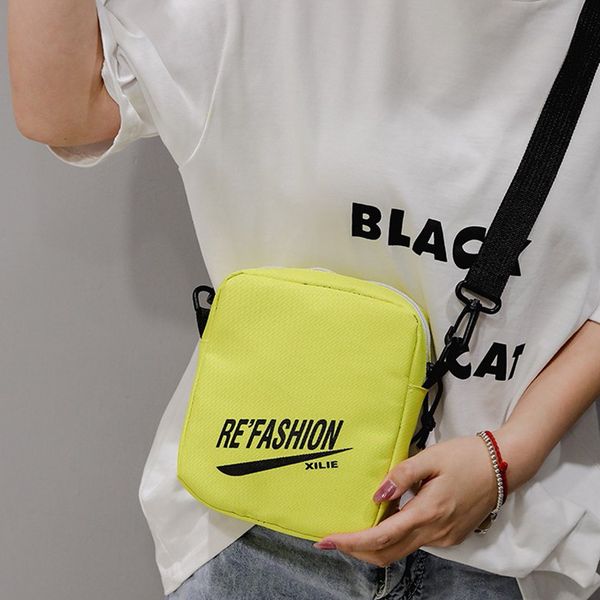 

sesame street bag women's 2020 summer new style men's and women's change mobile phone bag ins soft sister oblique canvas