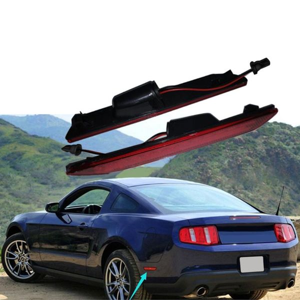 

2pcs rear red led side marker lamps turn signals lights for mustang 2010-2014