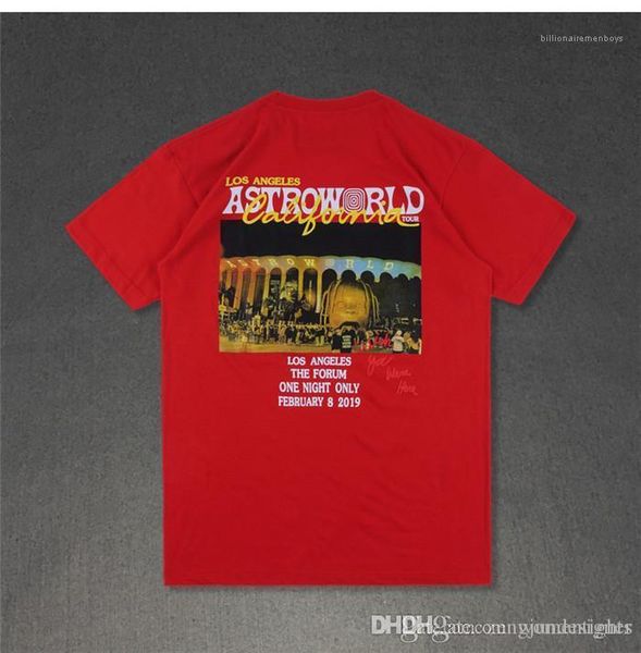 

crew neck short sleeve fashion homme clothing astroworld la casual apparel travis scott mens summer designer tshirts, White;black
