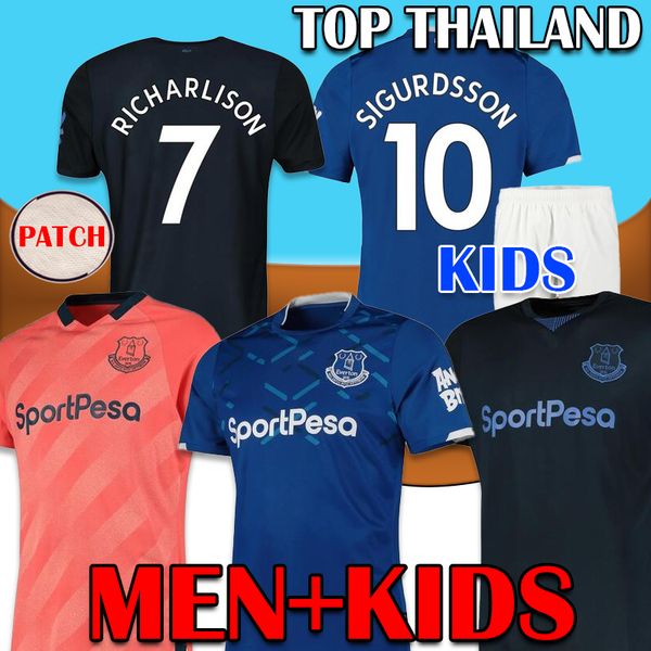 

19 20 EVERTON Soccer Jersey orange football shirt KEAN RICHARLISON SIGURDSSON ANDRÉ GOMES KEANE BERNARD WALCOTT CENK TOSUN DELPH boy Shirts