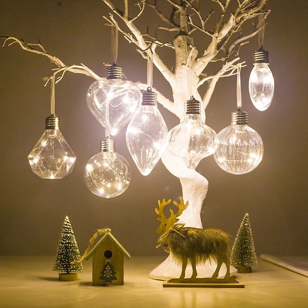 

christmas bulb simulation bulb christmas tree lighting pendant pet shaped filament ball hanging on xmas tree decoratio