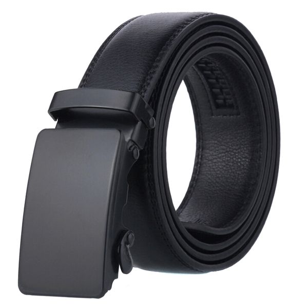 

belt men elegant atmosphere belt automatic leather luxury black men's belts automatic buckle cummerbunds male, Black;brown