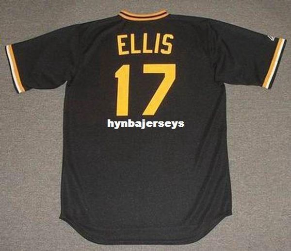

custom dock ellis pittsburgh stitched throwbacks baseball jersey retro mens jerseys shirt, Blue;black