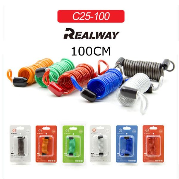 

100 см мотоцикл скутер диск блокировки безопасности напоминание кабель велосипед мотоцикл инструмент анти вор инструменты безопасности