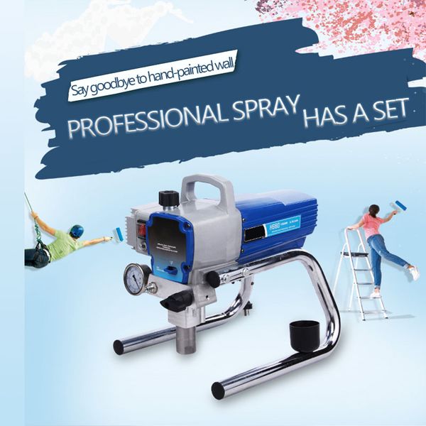 

electric high pressure airless spraying machine spray latex paint putty paint high power engineering small household
