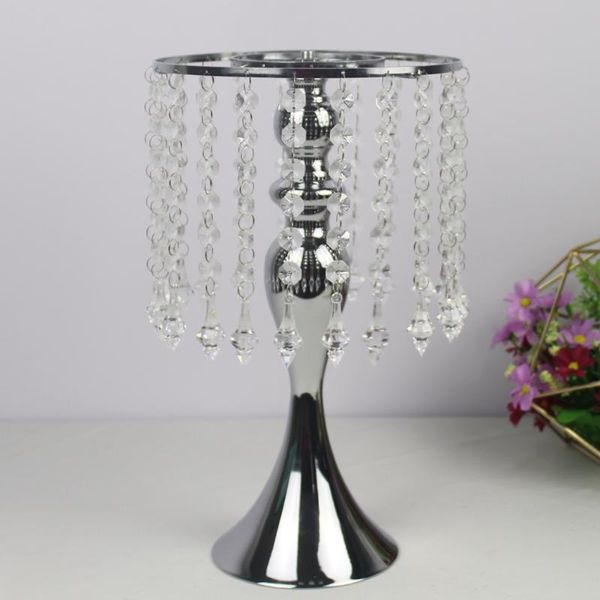 

exquisite flower vase twist shape stand golden/ silver wedding/ table centerpiece 33 cm tall road lead home decor