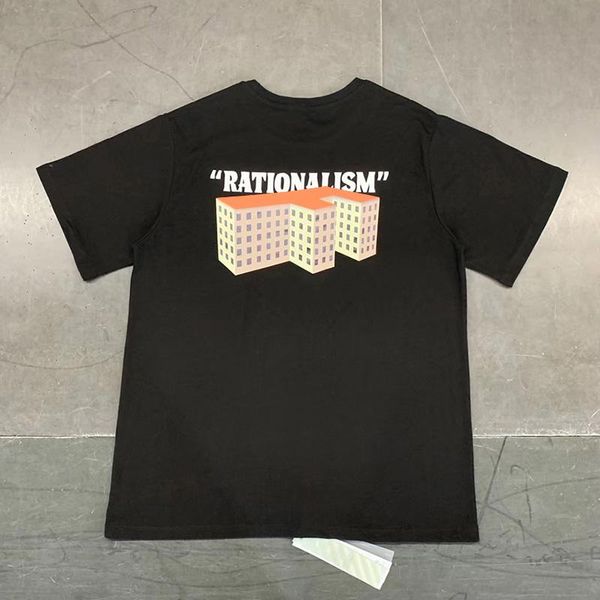 

2020 spring summer europe america 3d rationalism building tee tshirt men women designer short sleeve skateboard cotton t shirt