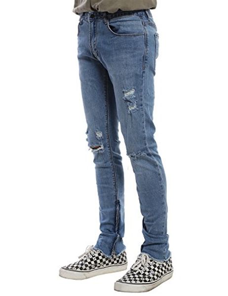 

youstar men's basic drawstring pants, Blue