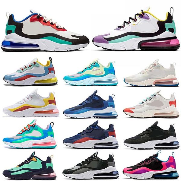 

New de igner men women running hoe cu hion react hoe bauhau optical black grey navy blue men hoe port neaker nik