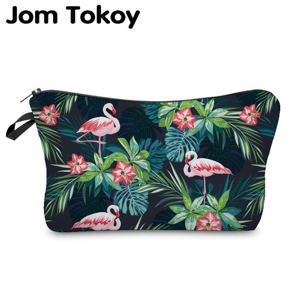

jom tokoy 2019 cosmetic organizer bag make up heat transfer printing cosmetic bag fashion women brand makeup hzb914