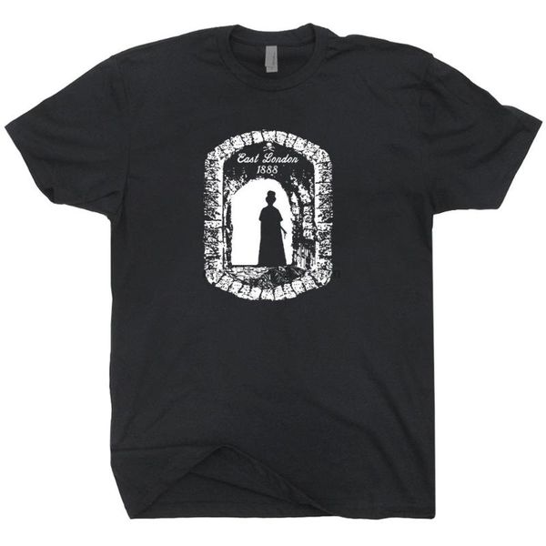 

jack the ripper t shirt london england tee horror movie serial killer art goth summer new fashion slim cotton short sleeve, White;black