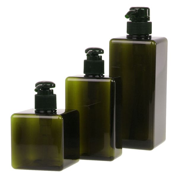 

packing bottles 250ml/280ml/650ml lotion container large pump plastic shampoo bottle refillable travel 3 colors