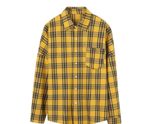 

Men Designer Fashion Plaid Shirt New Style 2019 Men's Lattice Casual Long Sleeved Shirt Fashion Blouse Formal Shirt