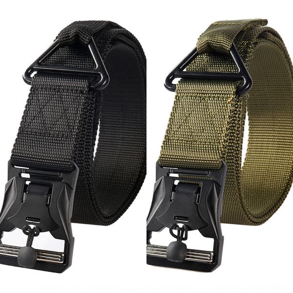 

multifunctional tactical magnetic buckle imitation nylon belt quick release alloy buckle 3.8cm outdoor belt, Slivery;black