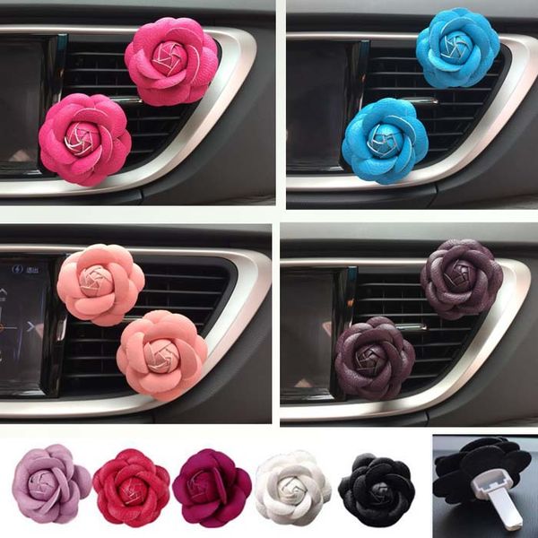 

automobile car air fresher cleaner flower clip air purifier car outlet perfume diffuser essential oil freshener
