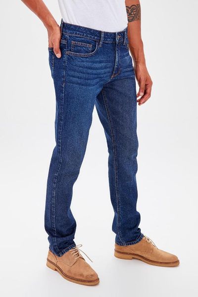 

trendyol blue men 's slim fit jeans tmnaw20je0004