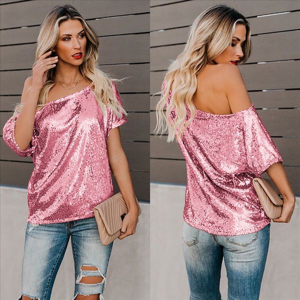 

2020 women's short sleeve solid color gilding shoulder t-shirt 2020 women's short sleeve solid color gilding shoulder t-shirt, White