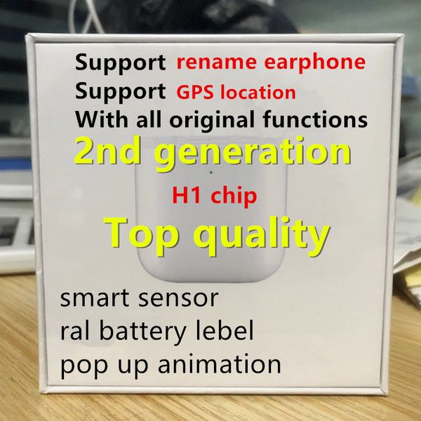 

2nd generation wirele charging with mart en or rename bluetooth earphone gp po itioning rename earphone h1 chip headphone