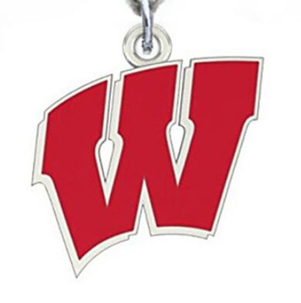 

wholesale sports alloy wisconsin dangle charms pendant for diy braceles & necklace & earrings key chain jewelry accessories 20, Bronze;silver