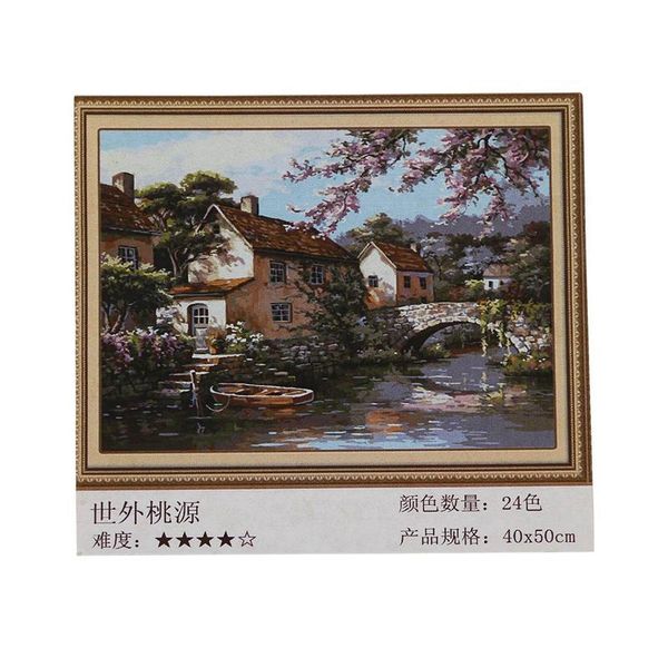 

landscape frameless picture painting by numbers diy oil painting on canvas home decoration for living room 40*50cm g428