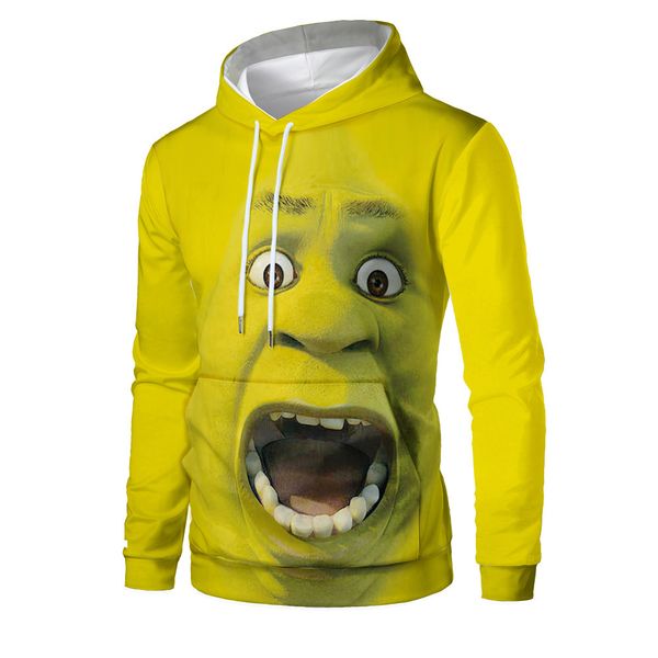 

mens designer monster shi laike 3d digital printing hooded vests tide, Black