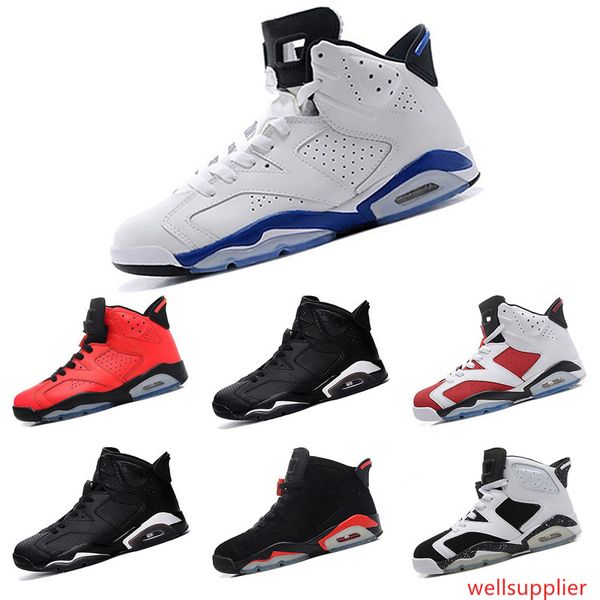 

6 6s basketball shoes black cat maroon angry bull carmine infrared 3m oreo olympic sport blue vi sports shoes sneakers