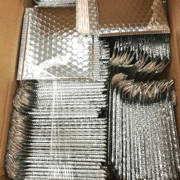 

11 * 11м small silver metallic mailers ђмка дл велиѬн изделий / cosmetic доавка ђпаковка, мини