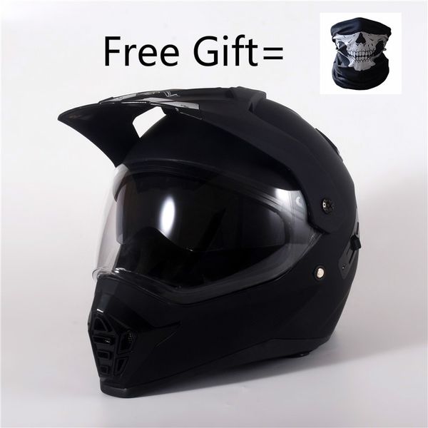 

double visor motorcycle helmet men and women full face motocross helmet with dot ce certification matte black xs 53 54cm