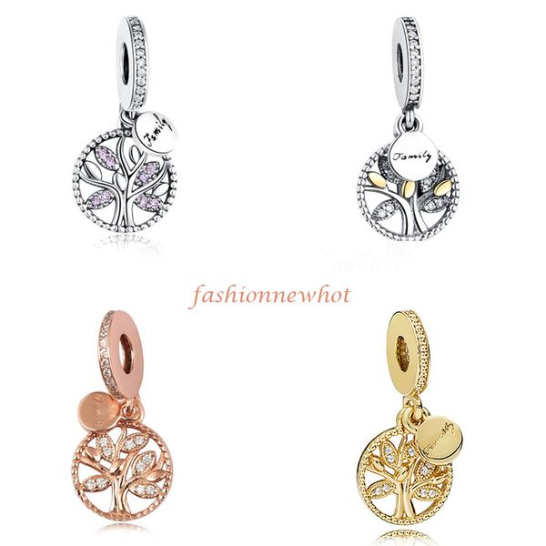 

tree of life family charm beads fit pandora for bracelet bangle european vintage loose beads diy making jewelry accessories christmas gift, Black