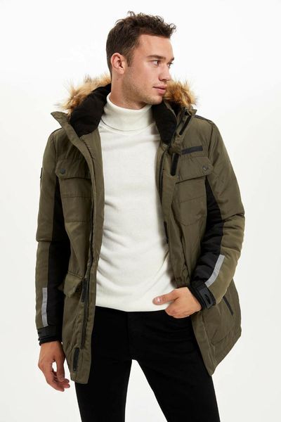 

defacto man coat/parka-l0829az19wn, Black