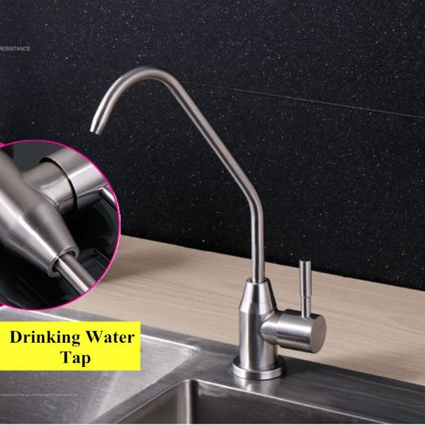 

kitchen sus 304 stainless steel filter faucets pure drinking water tap single handle lead ro beverage