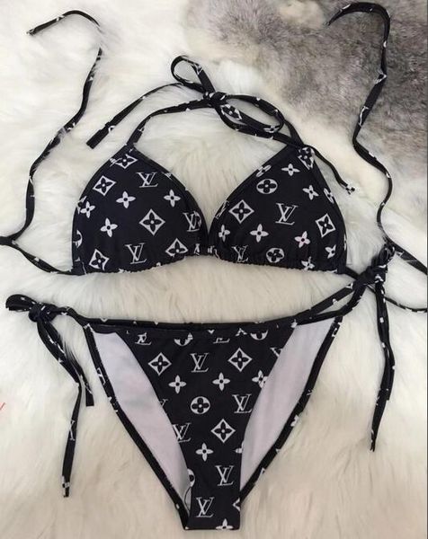 

two pieces womens bikini designers swimwear bathing suits girl louis vuitton swimsuit women swim suit bikinis, White;black