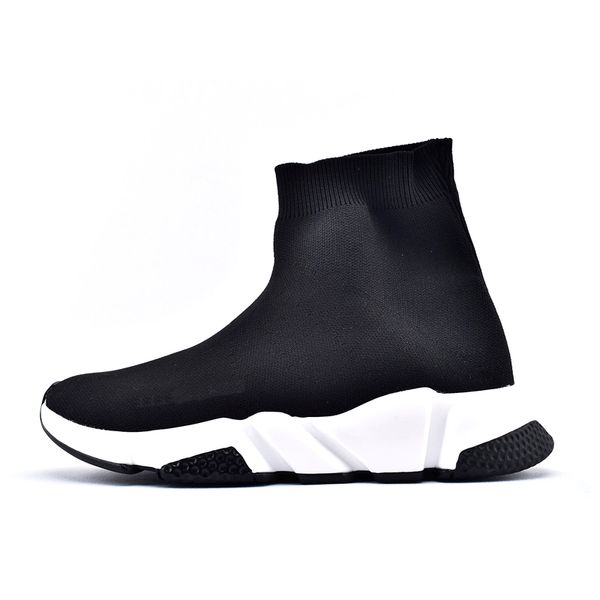 

operation luxury designer women shoes mens sock speed trainer sneakers knitting casual sports shoe comfort chaussur, Black