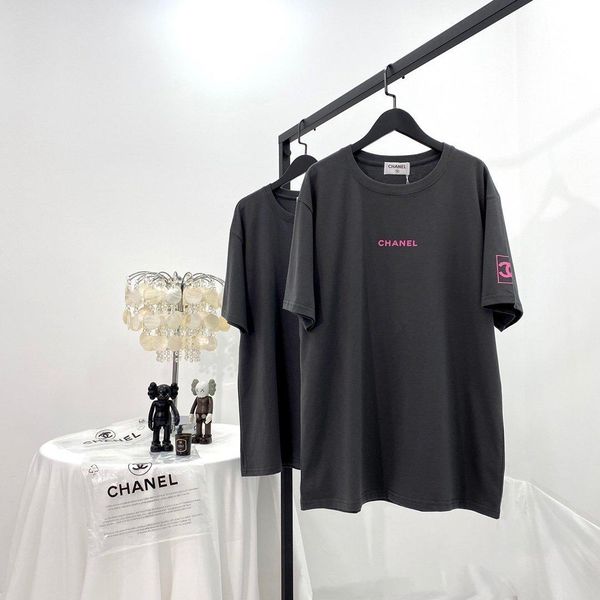 

new womens 2020 limited luxury designer tshirt clothes summer short sleeve womans tshirt cotton tee paris 5.12, White