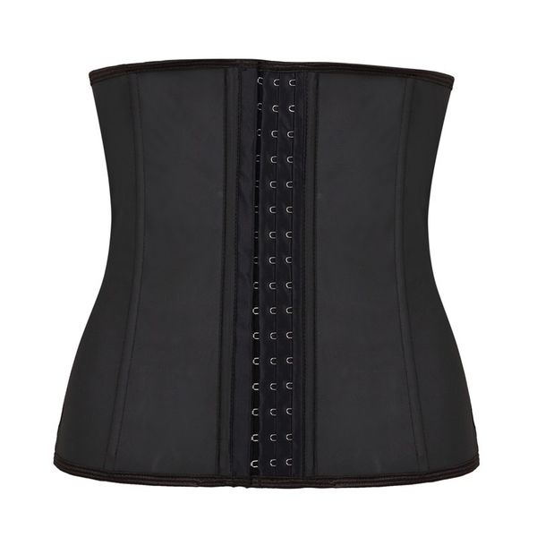 

latex underbust corset 3 hooks leopard sliming lingerie rubber belt waist trainer bustier plus size xs-6xl, Black;white