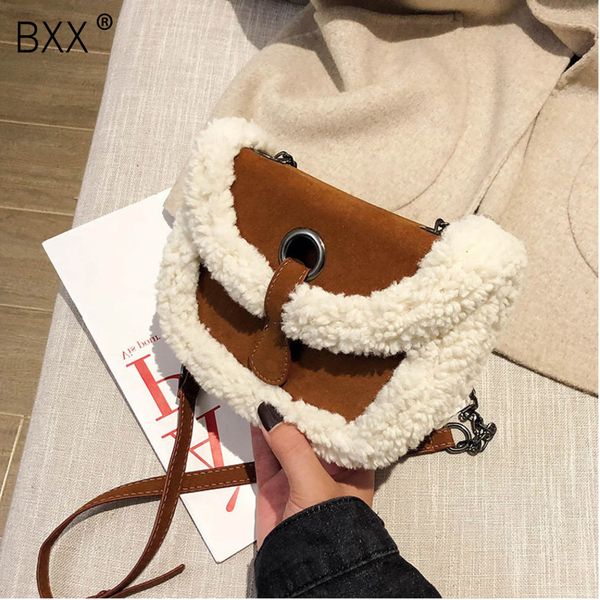 

bxx] faux fur small crossbody saddle bags for women 2019 winter female shoulder messenger bag female handbags and purses hj257