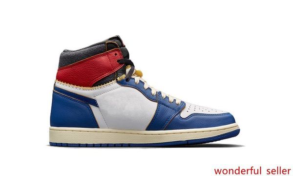 

union 1s factory version 1 storm blue varsity red designer basketball shoes mens trainers new 2019 genuine leather sneakers with