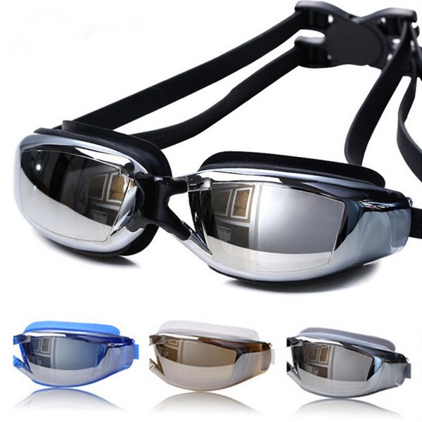 

new anti fog uv protection hd swimming goggles professional electroplate waterproof swim glasses for adult